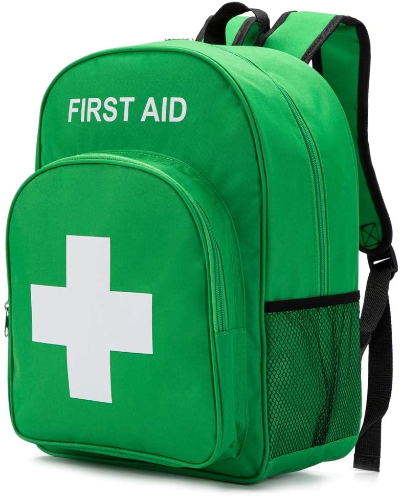 Green Nylon First Aid Backpack Bag ၊