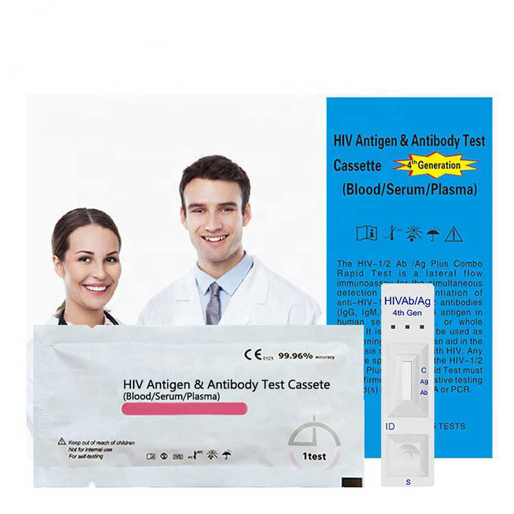 4th Generation Hiv Test Kit 1/2 Ag Ab Rapid Test Cassette အသစ်